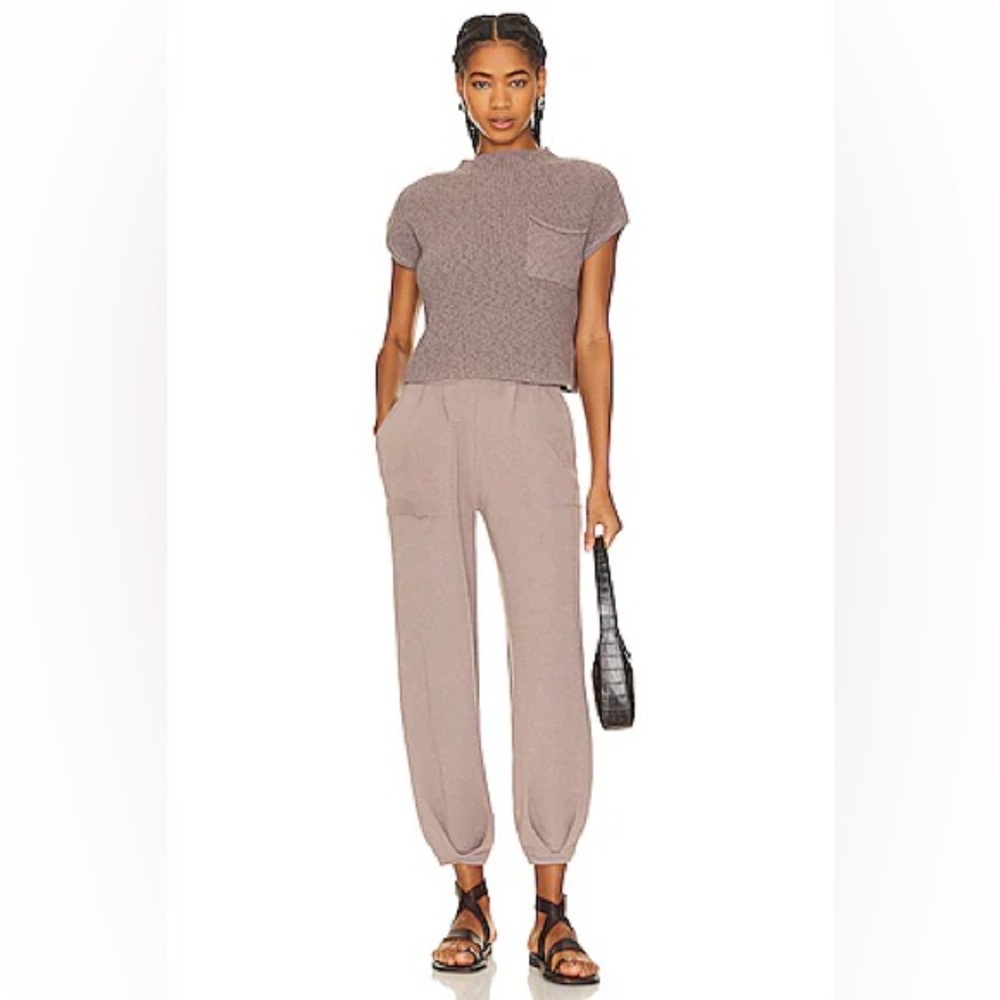 Free People Soft Taupe Joggers